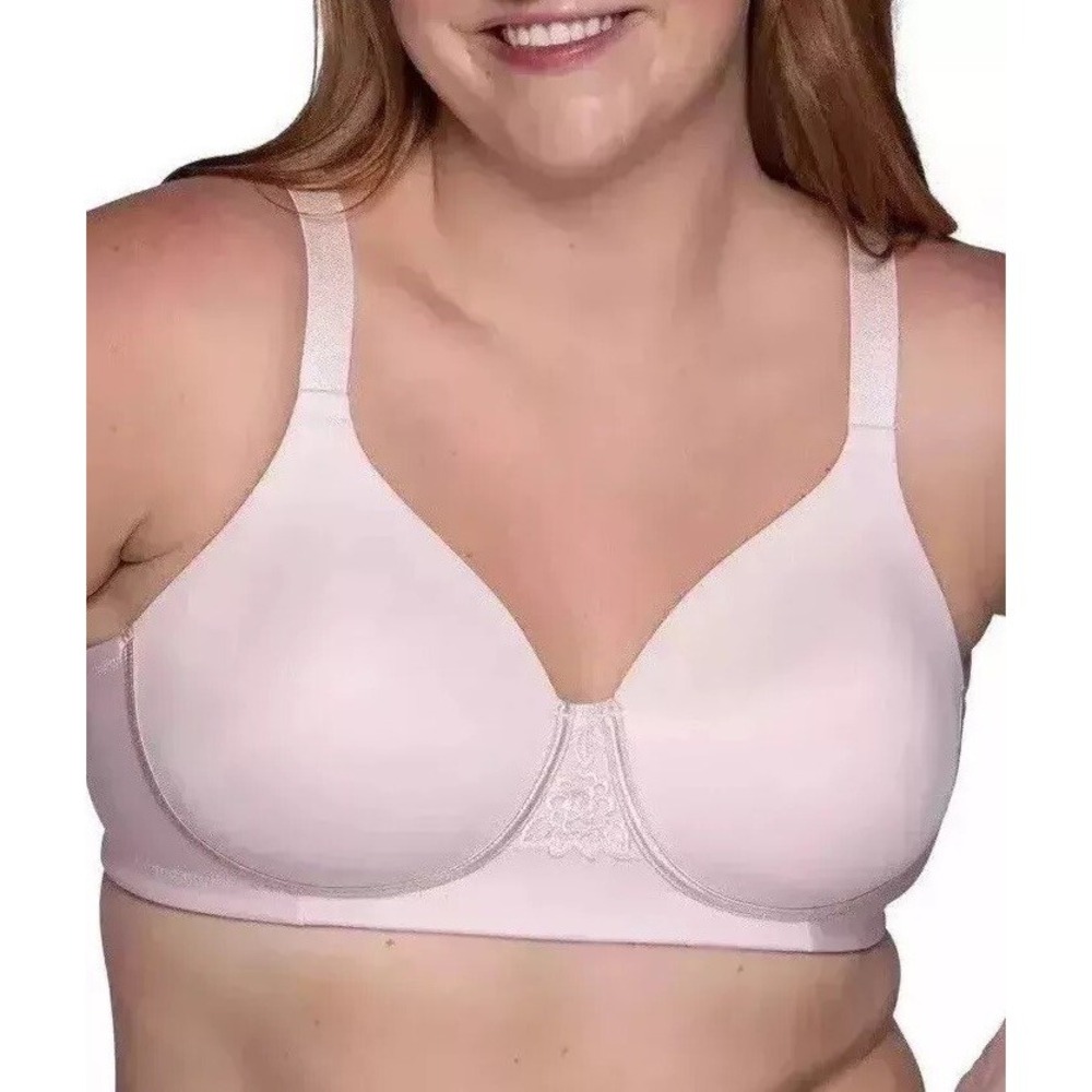 Vanity Fair Women's  Full Figure Beauty Back Smoothing Bra 40DD Pink‎